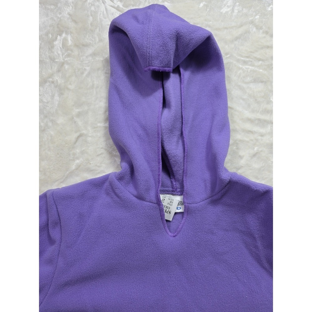 Vintage Specialty Kids Purple Fleece Hoodie Floral Pants Outfit Set 3T NWT - Picture 3 of 7